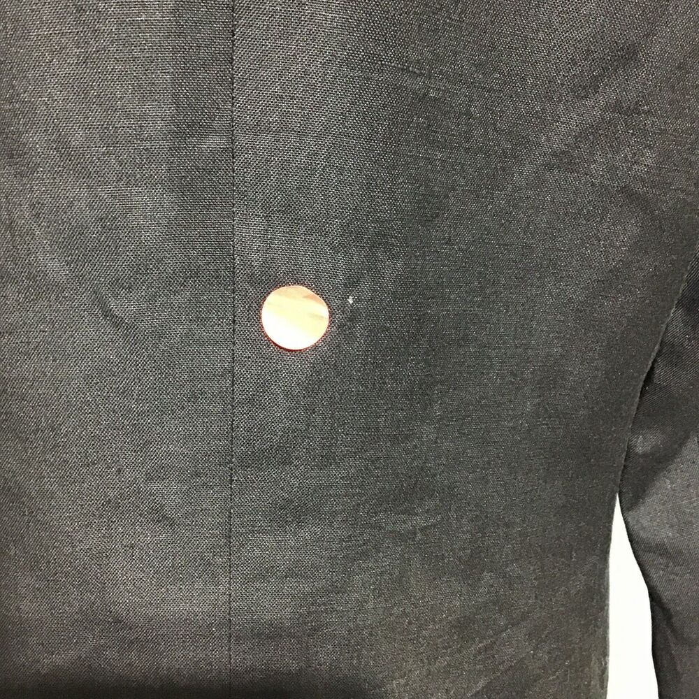 Talbots Classic Black One-Button Blazer Size 12 - image 6